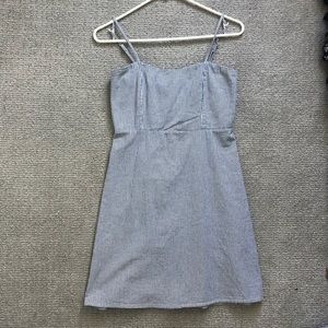 Brandy Melville Blue and White Striped Dress